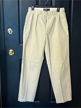 Polo by Ralph Lauren Pleated Chinos - Light Khaki